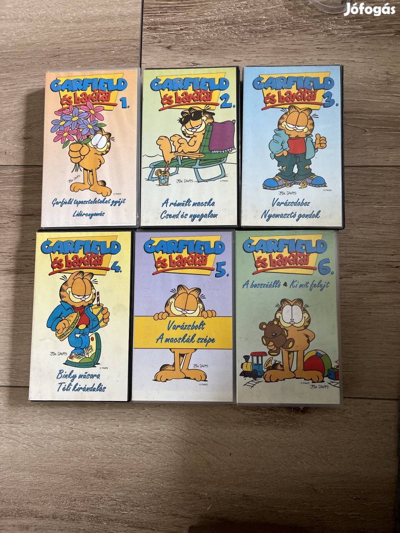 Garfield 1-6 pakk vhs 