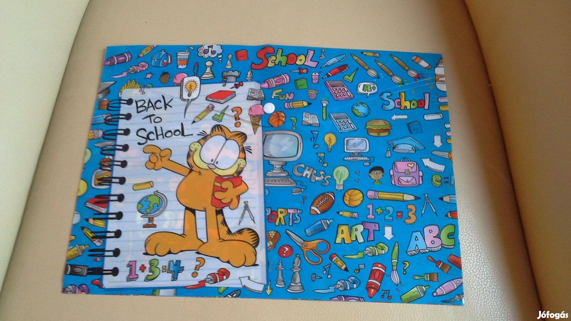 Garfield A/4 es rajzgyűjtő mappa