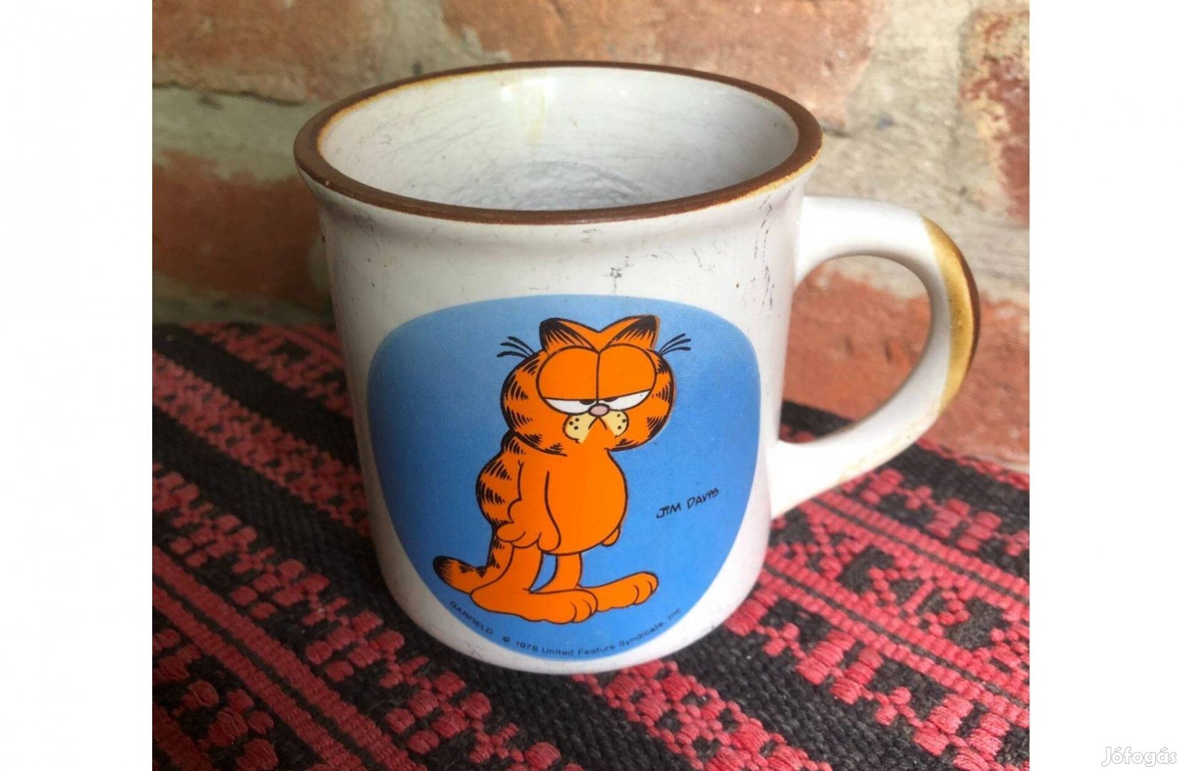 Garfield bögre, kerámis teáscsésze 1200 ft.Lenti