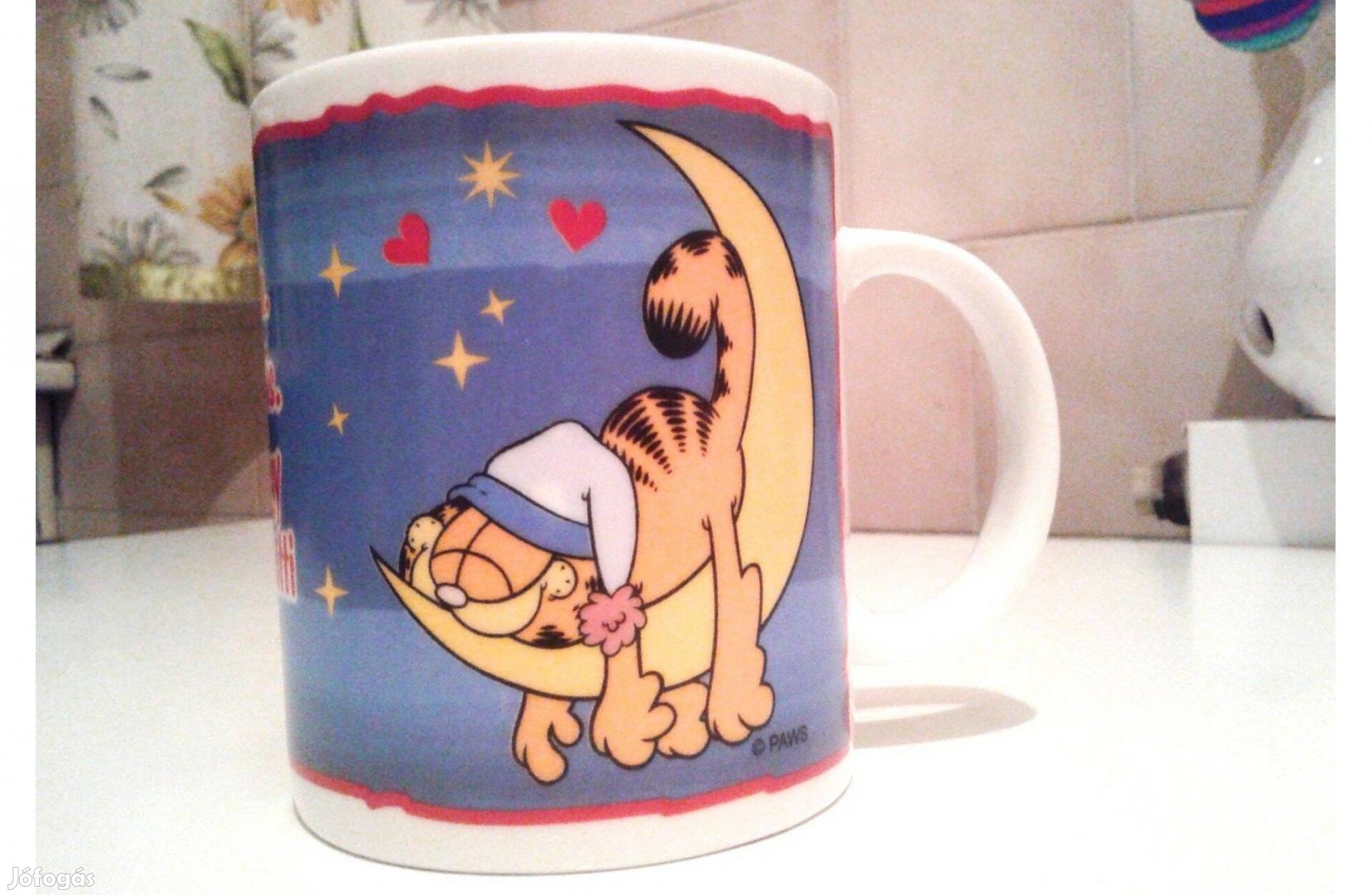 Garfield bögre szerelmes vallomással gyűjteményből