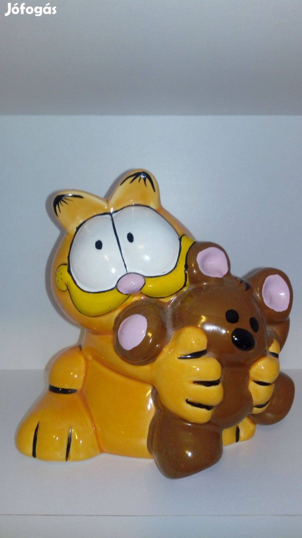 Garfield és Mici persely kb. 15 cm magas