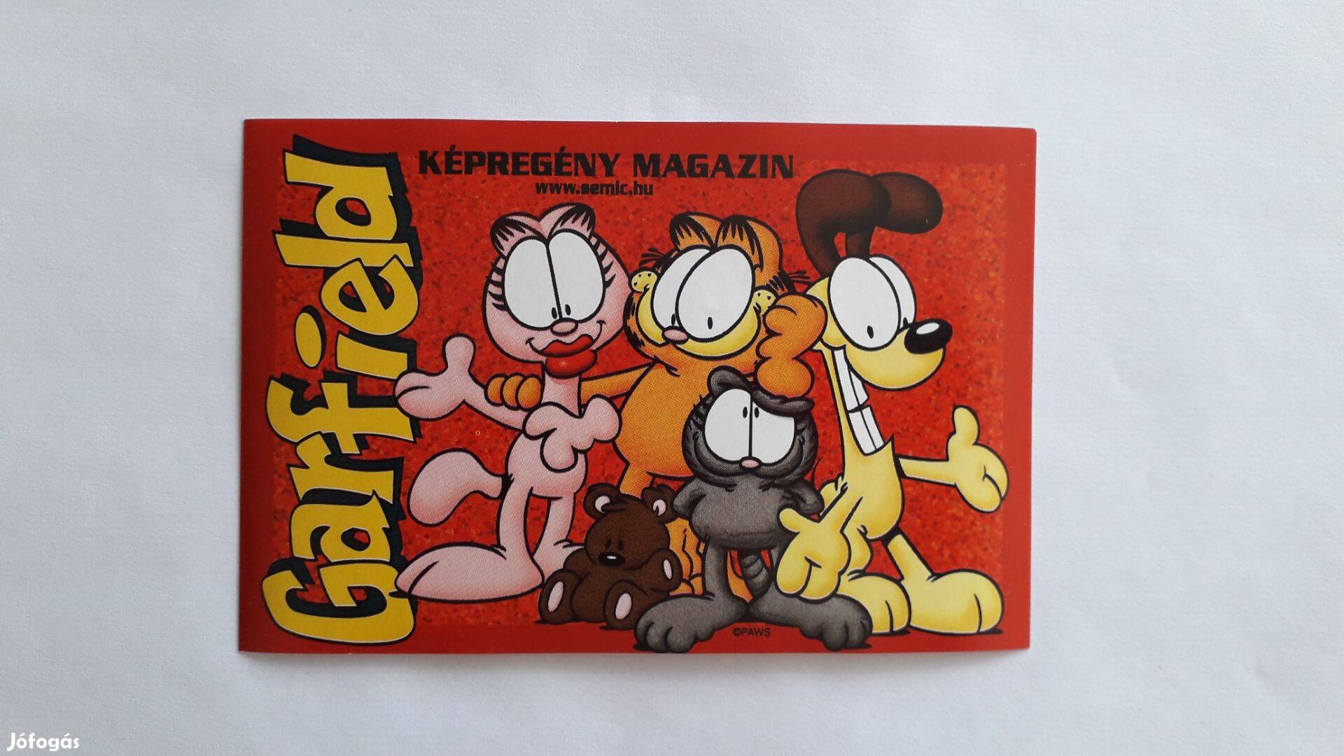 Garfield és barátai matrica 8*12 cm