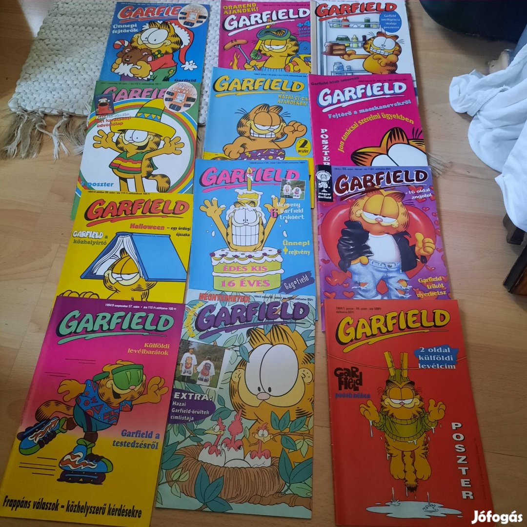 Garfield gyűjtemény1994teljesár alatt