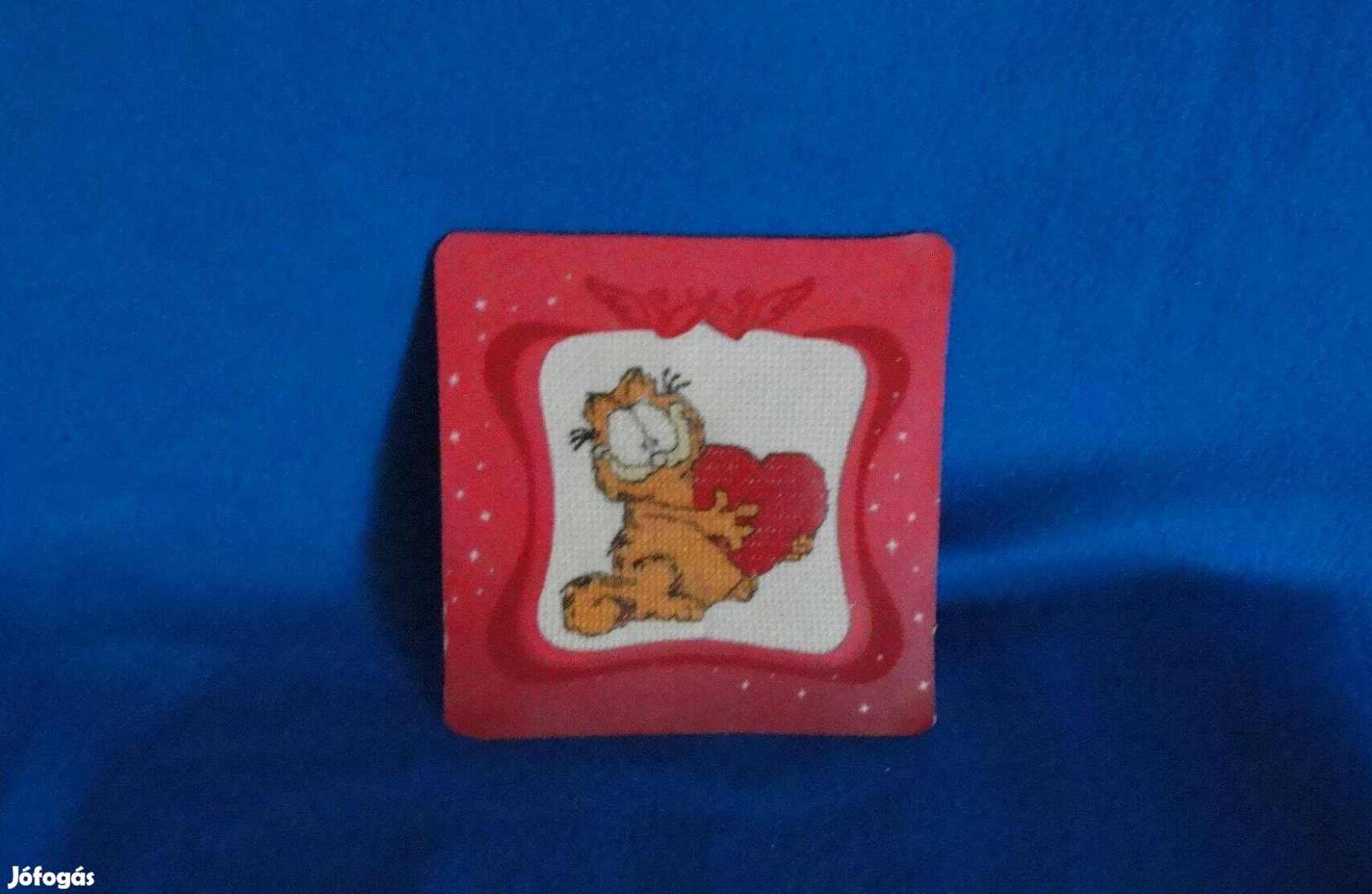 Garfield kép keresztszemes hímzés 12,5*12,5 cm