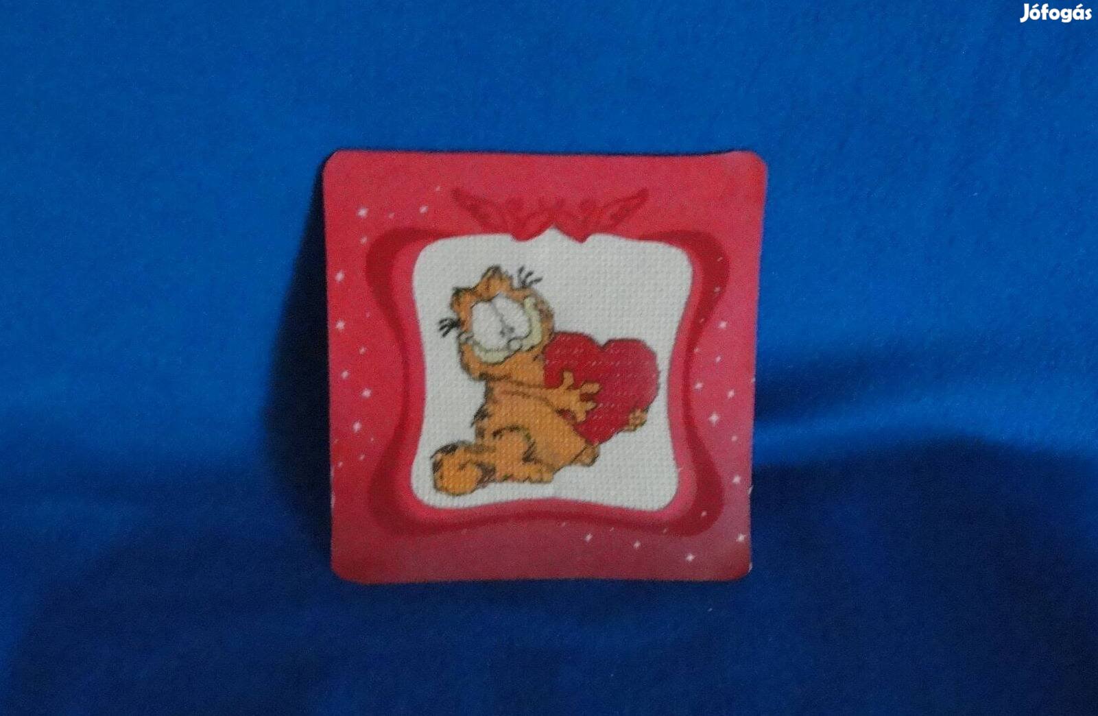 Garfield kép keresztszemes hímzés 12,5*12,5 cm