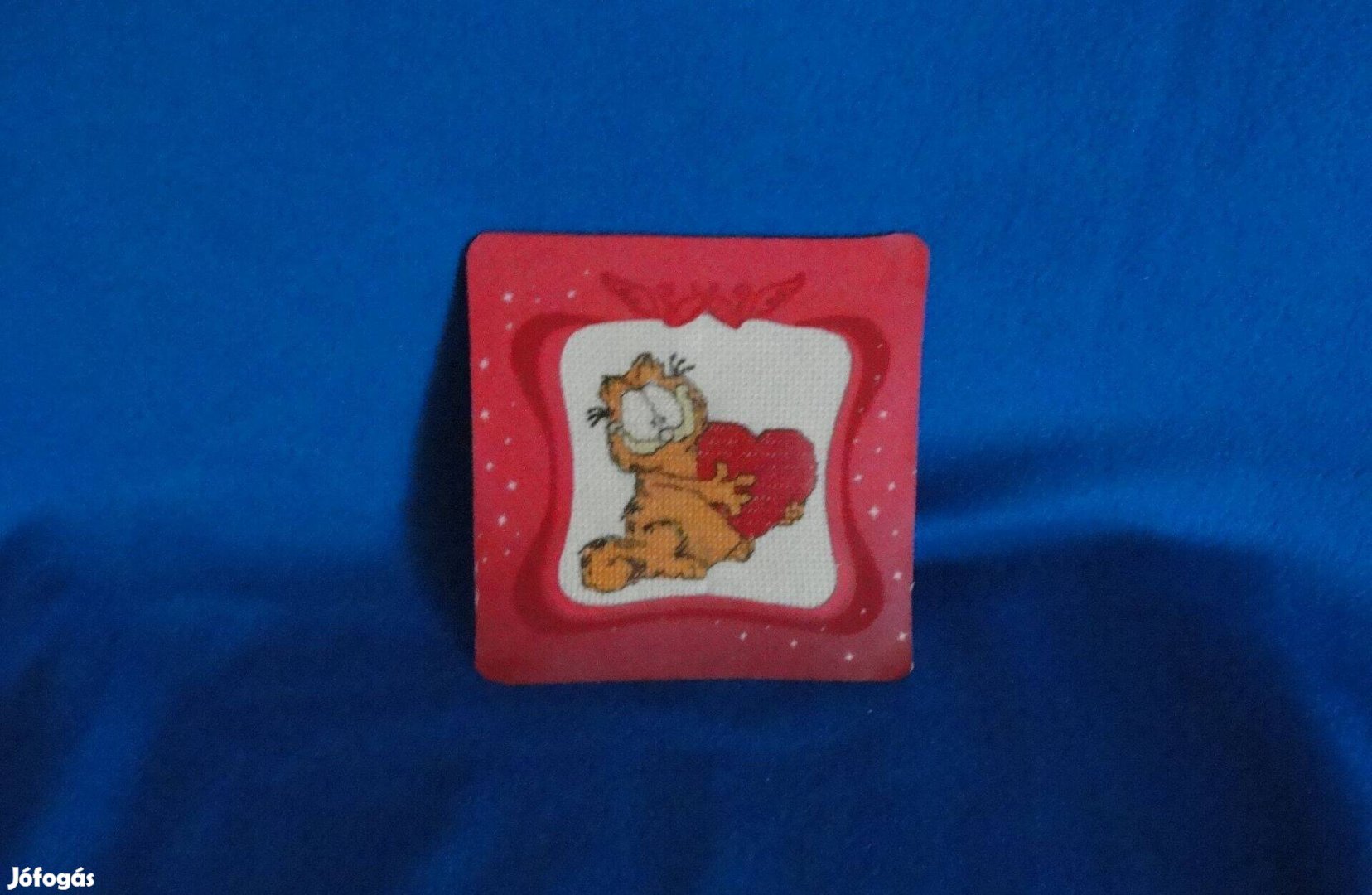 Garfield kép keresztszemes hímzés 12,5*12,5 cm
