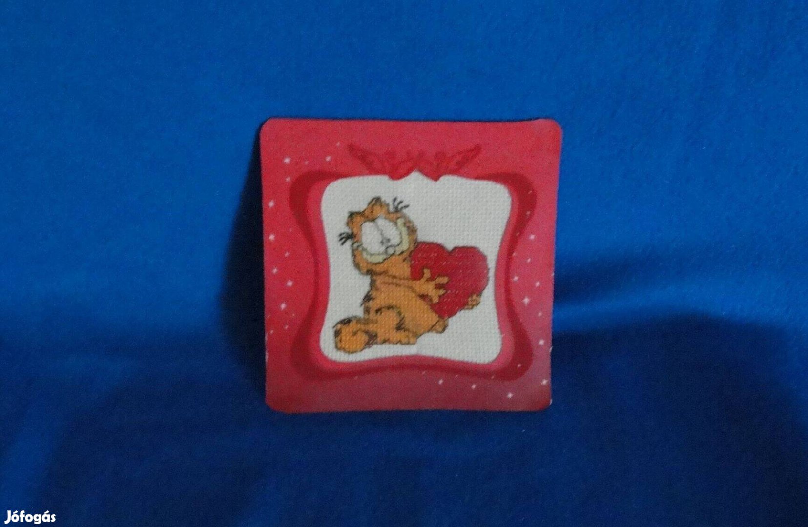 Garfield kép keresztszemes hímzés 12,5*12,5 cm