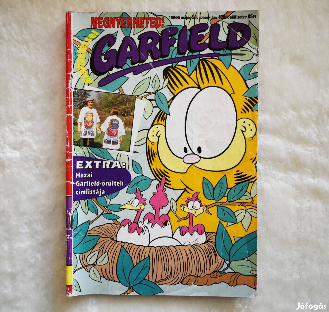 Garfield képregény 1994/5., 58.szám retro