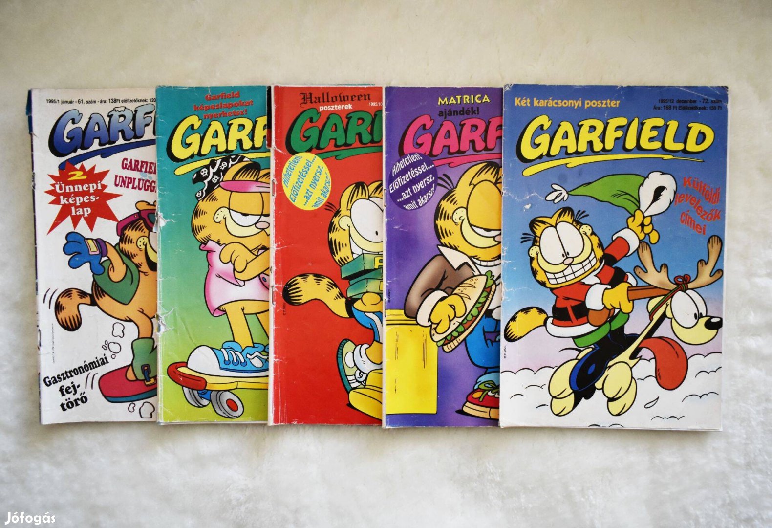 Garfield képregény 1995/ 1, 9, 10, 11, 12