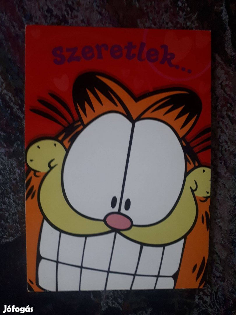 Garfield kihajtható képeslap (új)