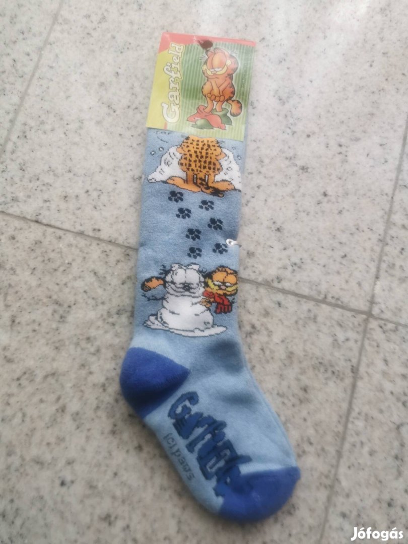 Garfield magasszárú zokni, bontatlan csomagolás, 27-28-as,