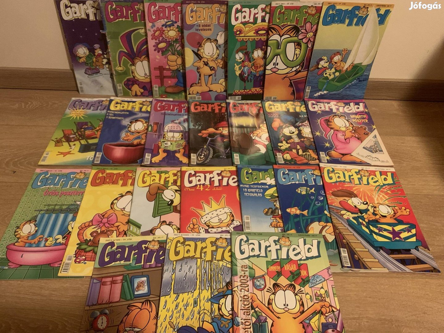 Garfield magazinok 2001-es és 2002-es képregények (24db)