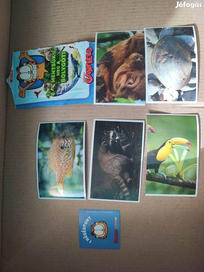 Garfield mentsük meg a bolygót gyűjtemény matrica