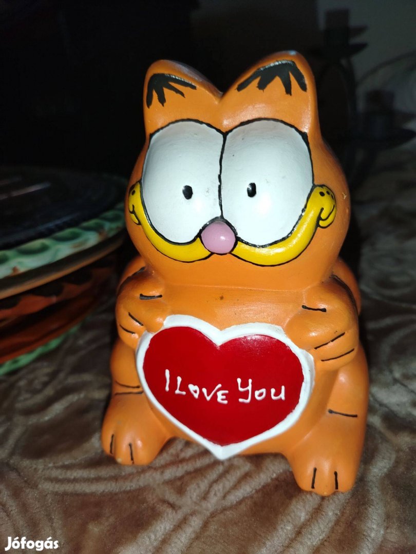 Garfield porcelán , persely !