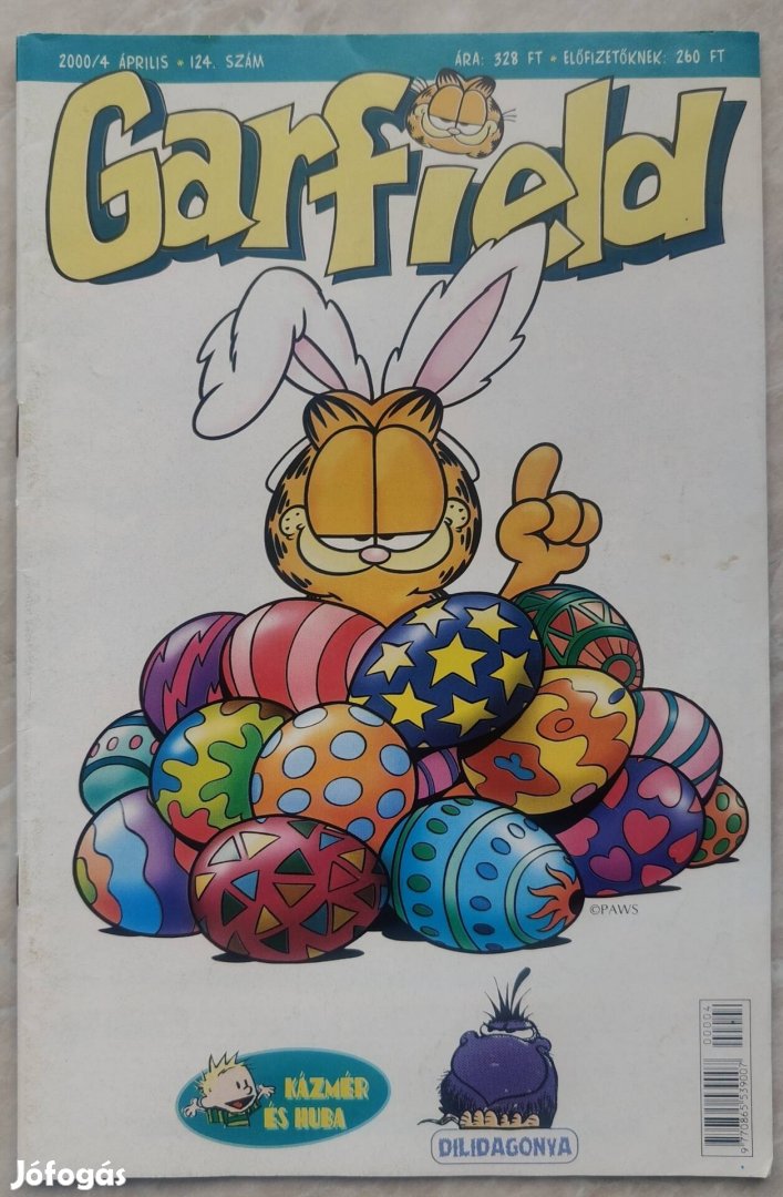 Garfield újság 2000 évi kiadás 4. lapszáma