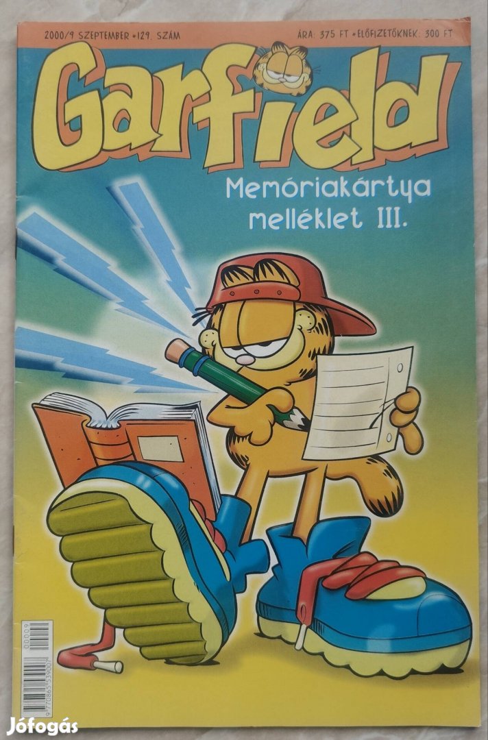 Garfield újság 2000 évi kiadás 9. lapszáma