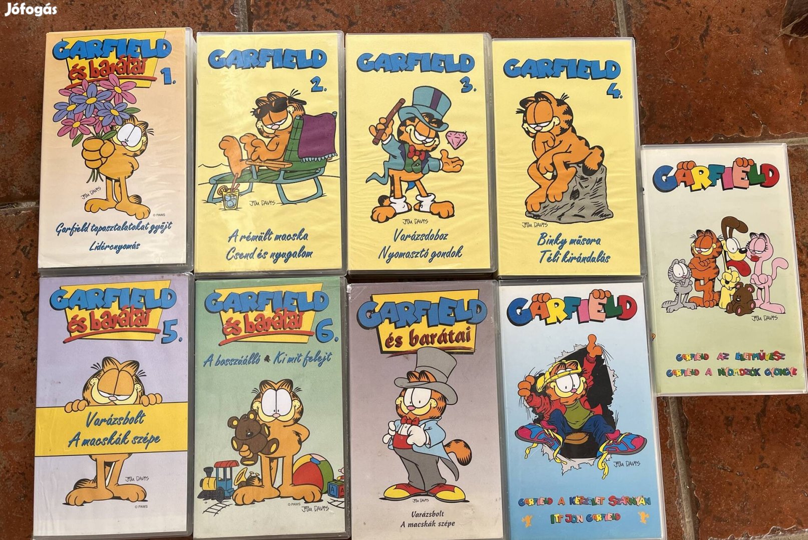 Garfield vhs csomag eladó.