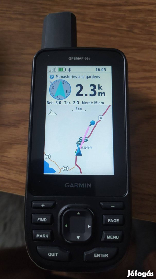 Garmin 66s GPS map