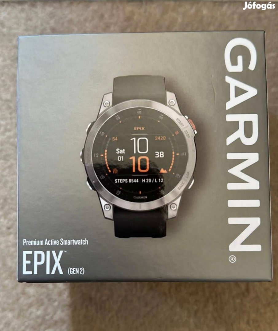 Garmin Epix 2. generation 47mm slate steel Teljesen Uj elado