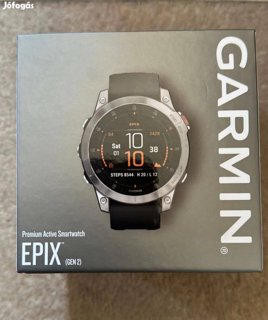 Garmin Epix 2. generation 47mm slate steel Teljesen Uj elado