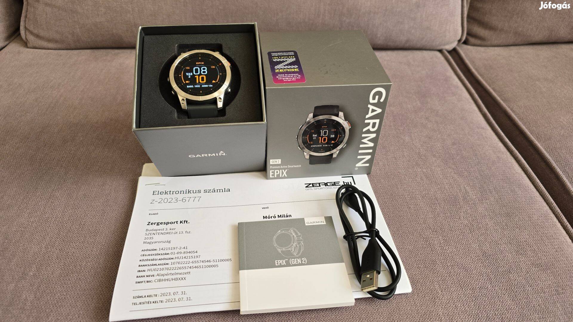 Garmin Epix Gen2 47mm multisport óra