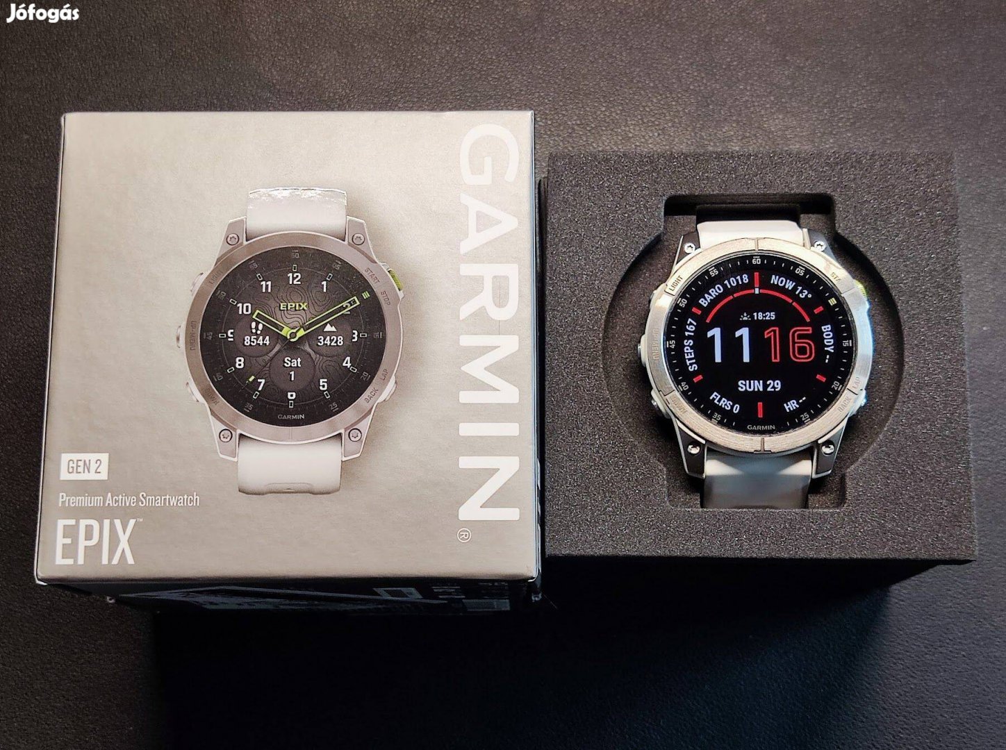 Garmin Epix Gen2 Titanium / Carrera White