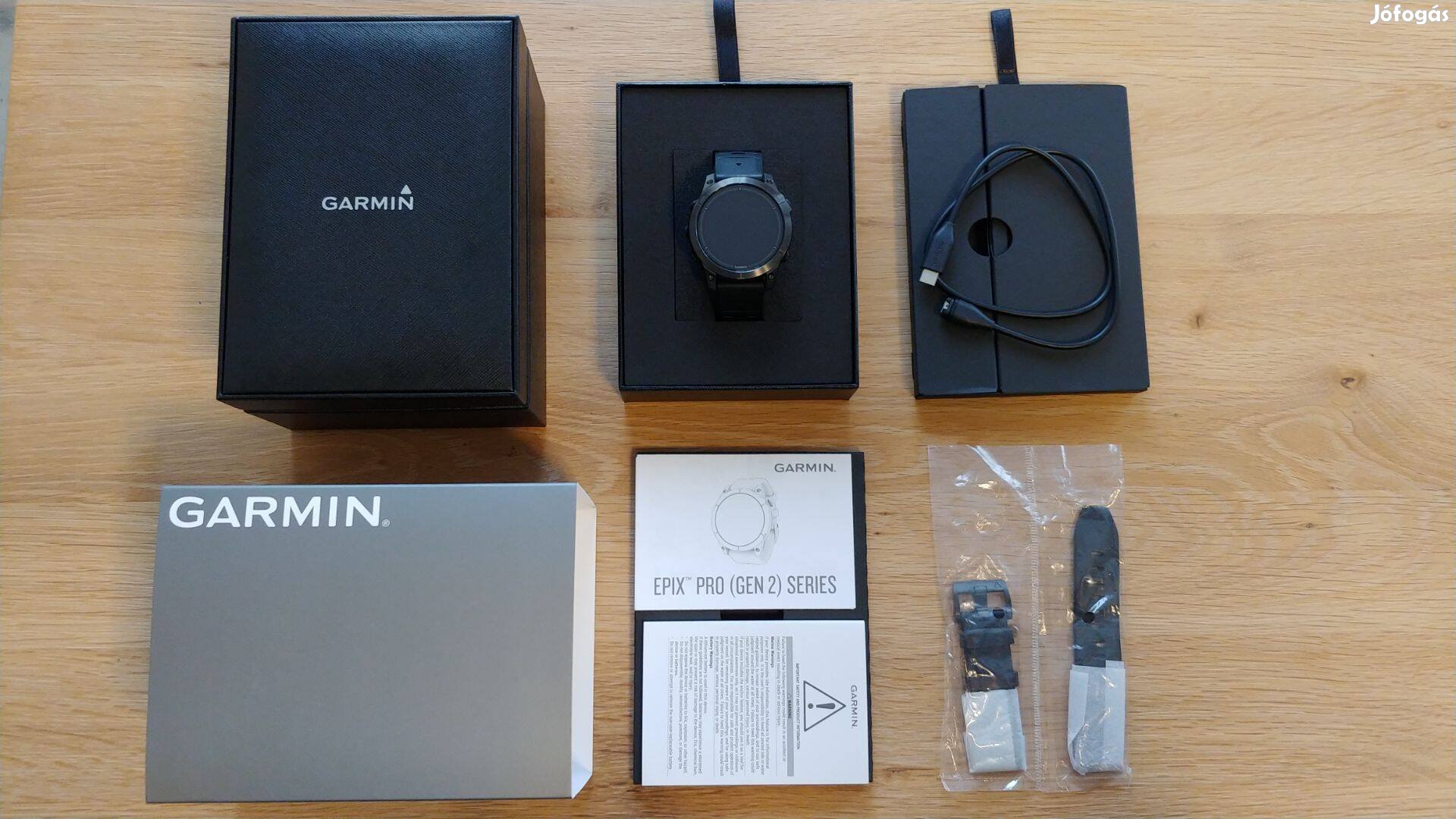 Garmin Epix Pro Gen2 Sapphire DLC titán, 47mm, díszdoboz, garancia