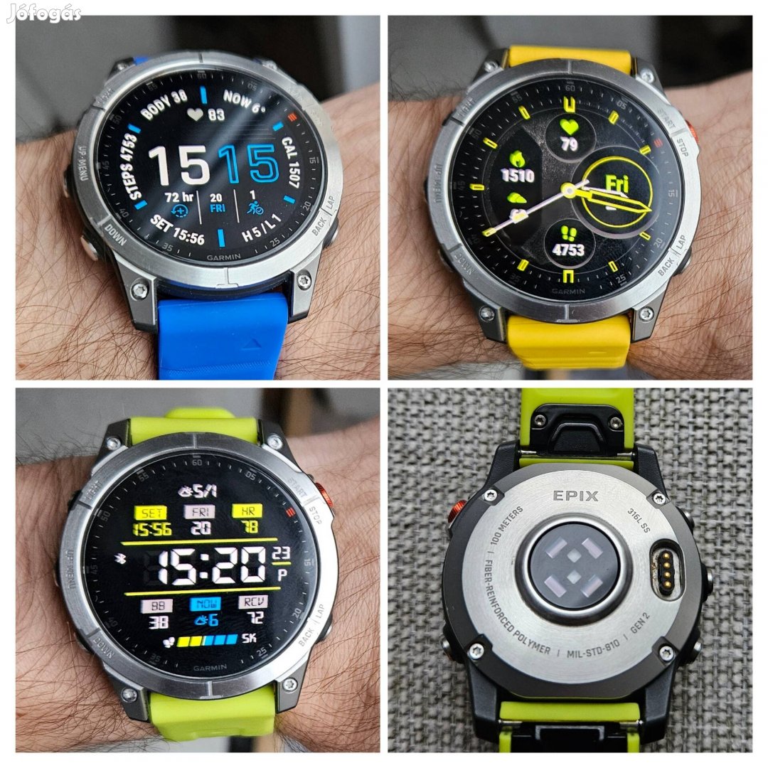 Garmin Epix gen 2 slate steel szürke 2 év garanciával 