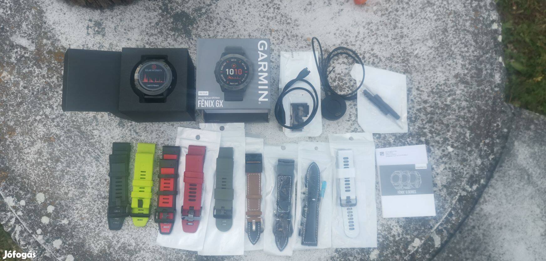 Garmin Fenix 6X Pro Solar Bluetooth, extrákkal