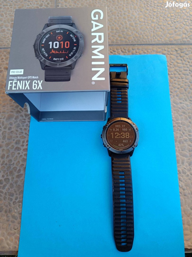 Garmin Fenix 6X Pro Solar óra eladó!