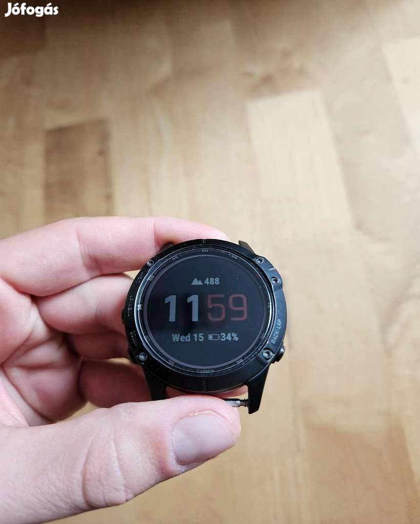 Garmin Fenix 6 Pro Solar titánium szénszürke