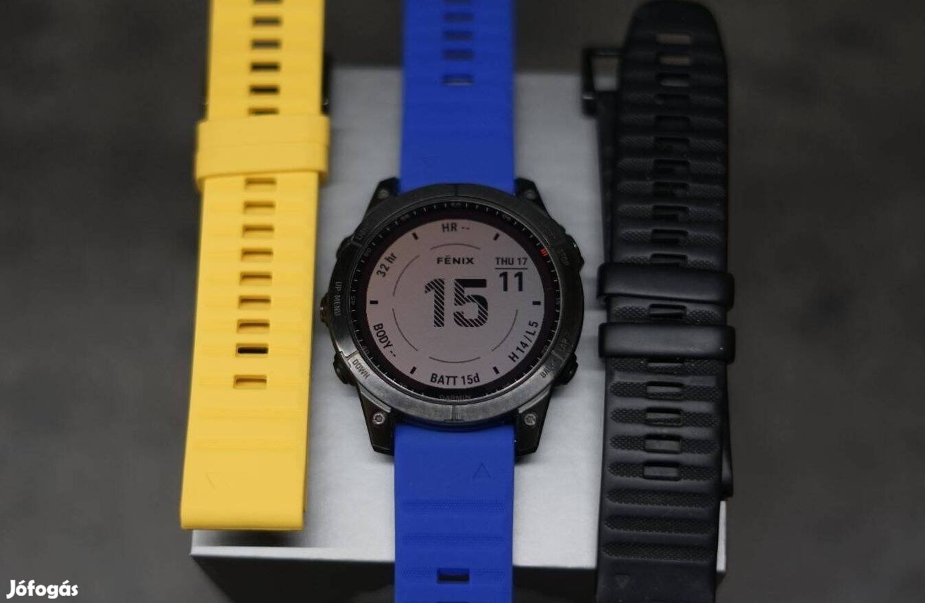 Garmin Fenix 7 Solar + extra szíjak