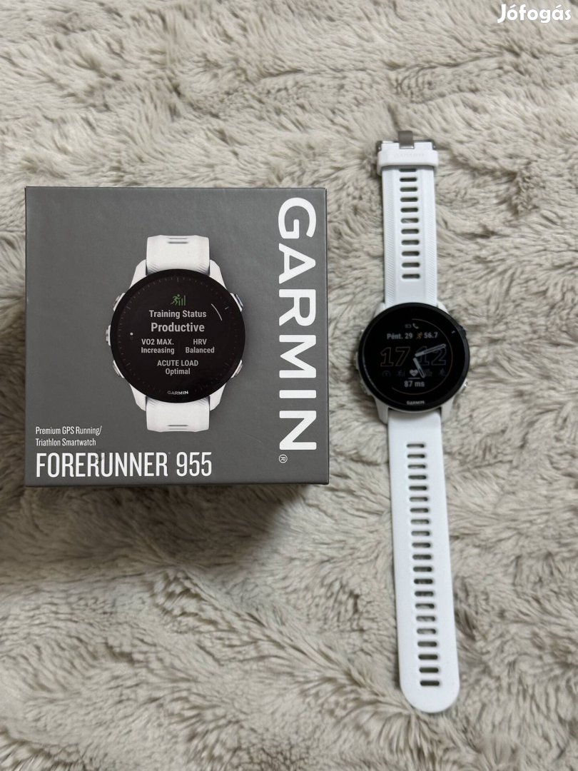 Garmin Forerunner 955 fehérkő szín 2024.08. havi