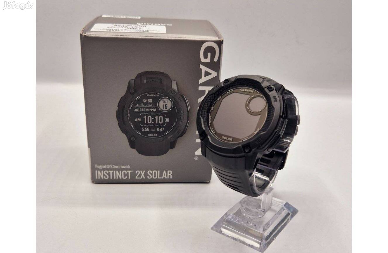 Garmin Instinct 2X Solar okosóra, 51 mm, fekete, használt