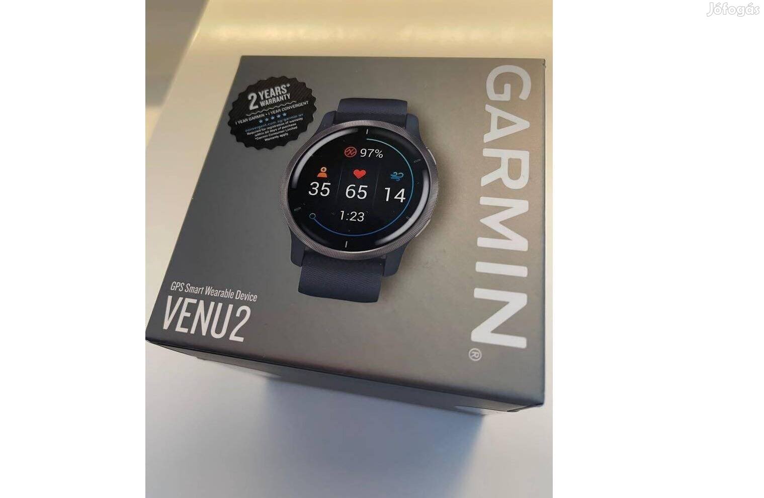 Garmin Venu 2, Bontatlan, Új, 0 Perces, Fekete, 1 Év Garancia