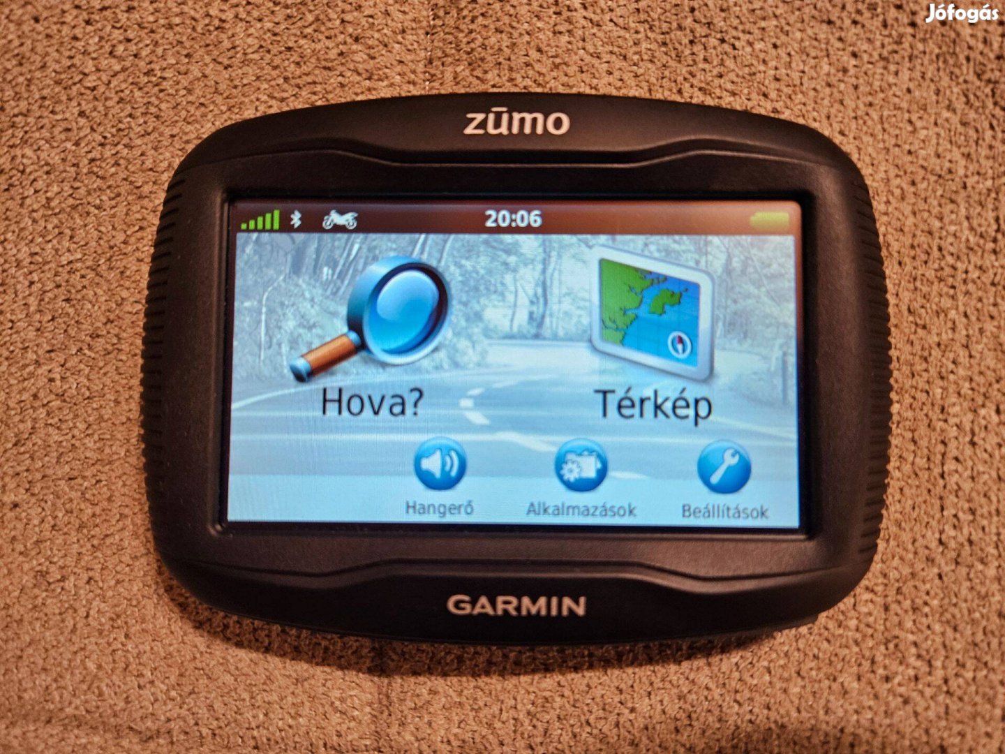 Garmin Zümo 390 LM motoros navigáció gps full lifetime eu mindennel
