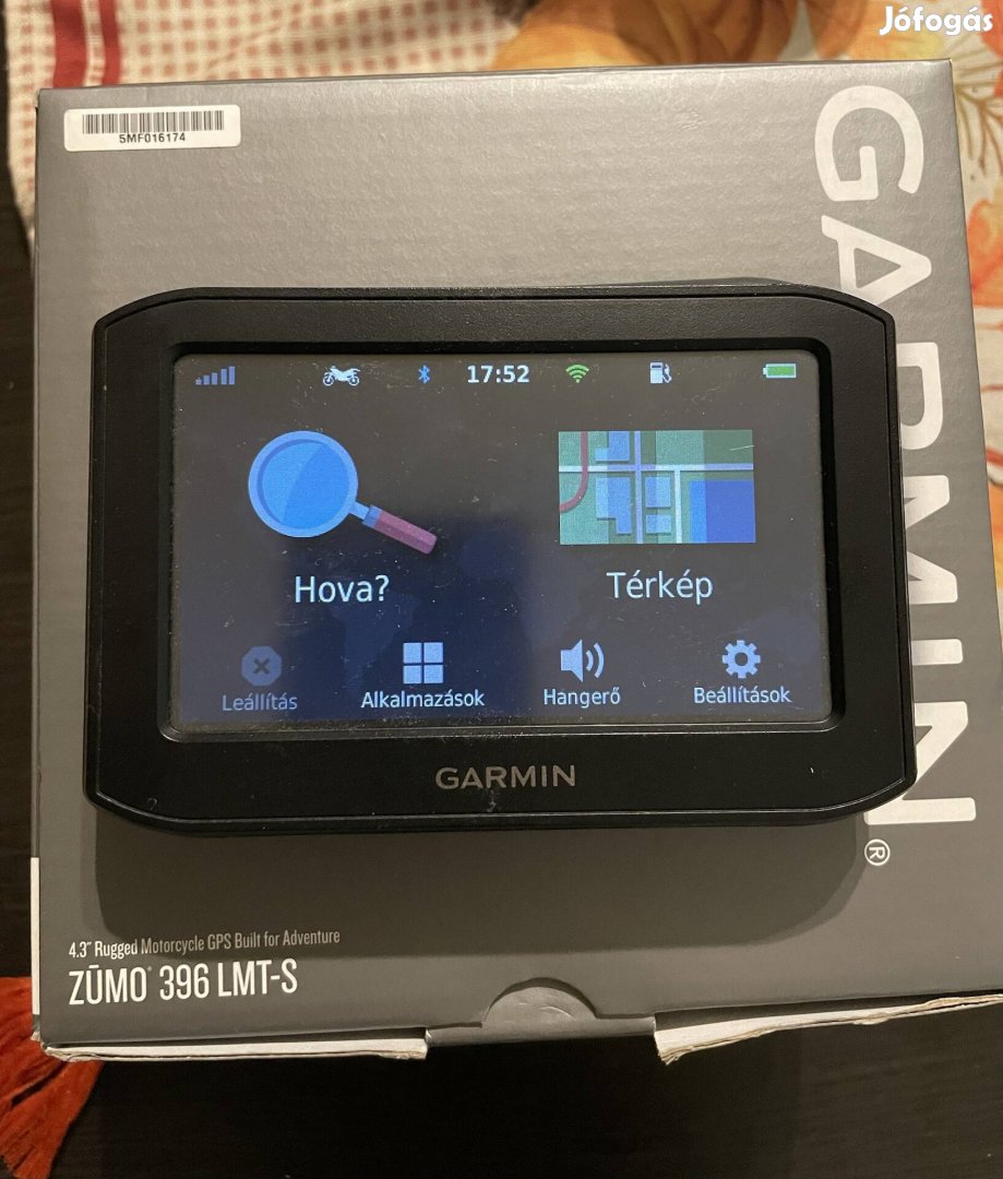 Garmin Zumo 396 LMT-S motoros GPS