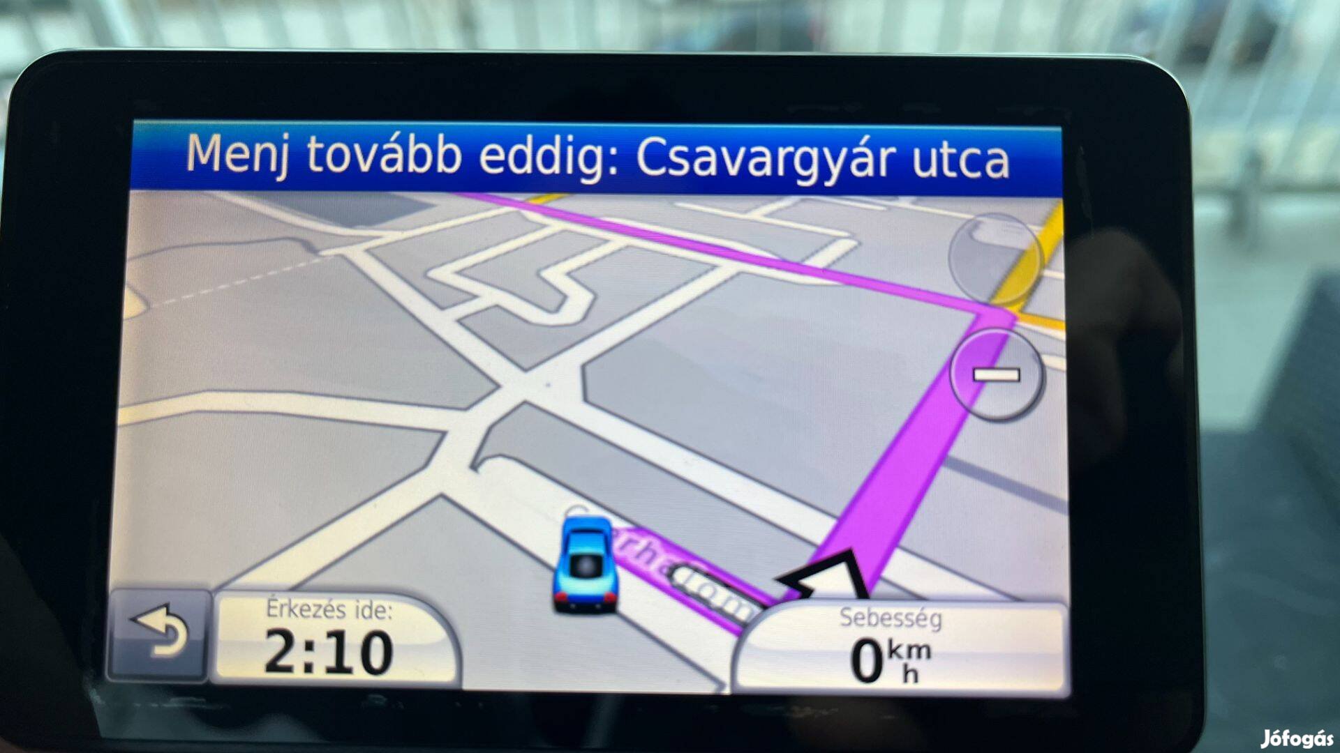 Garmin autós/kézi GPS (magyar, friss térkép lifetime frissítéssel)