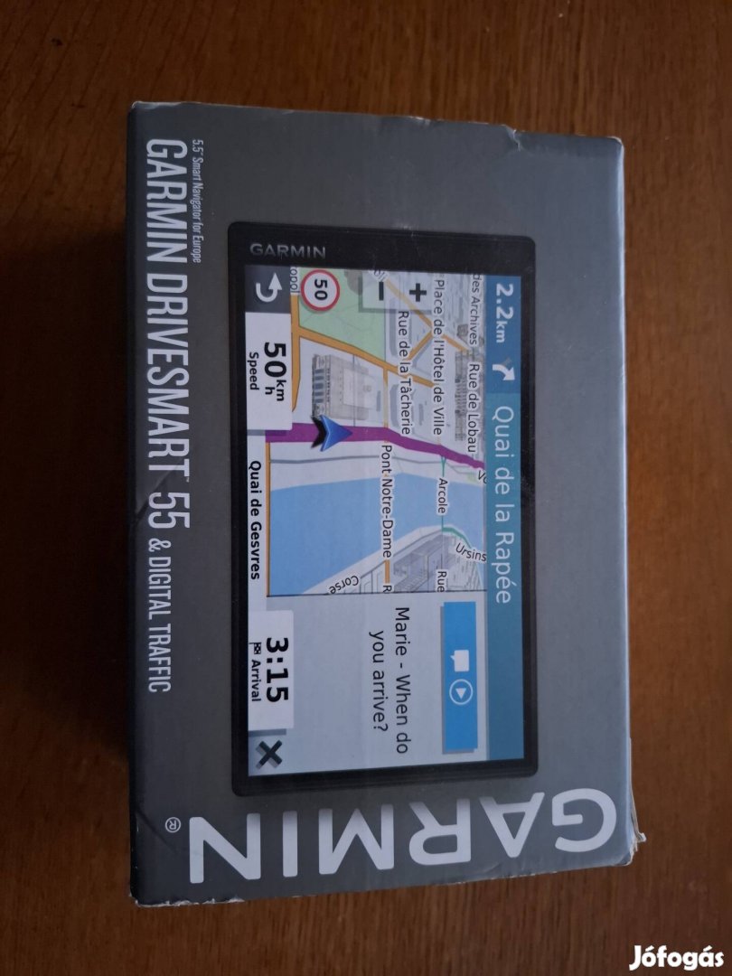 Garmin drivesmart 55 navigáció, gps újszerű