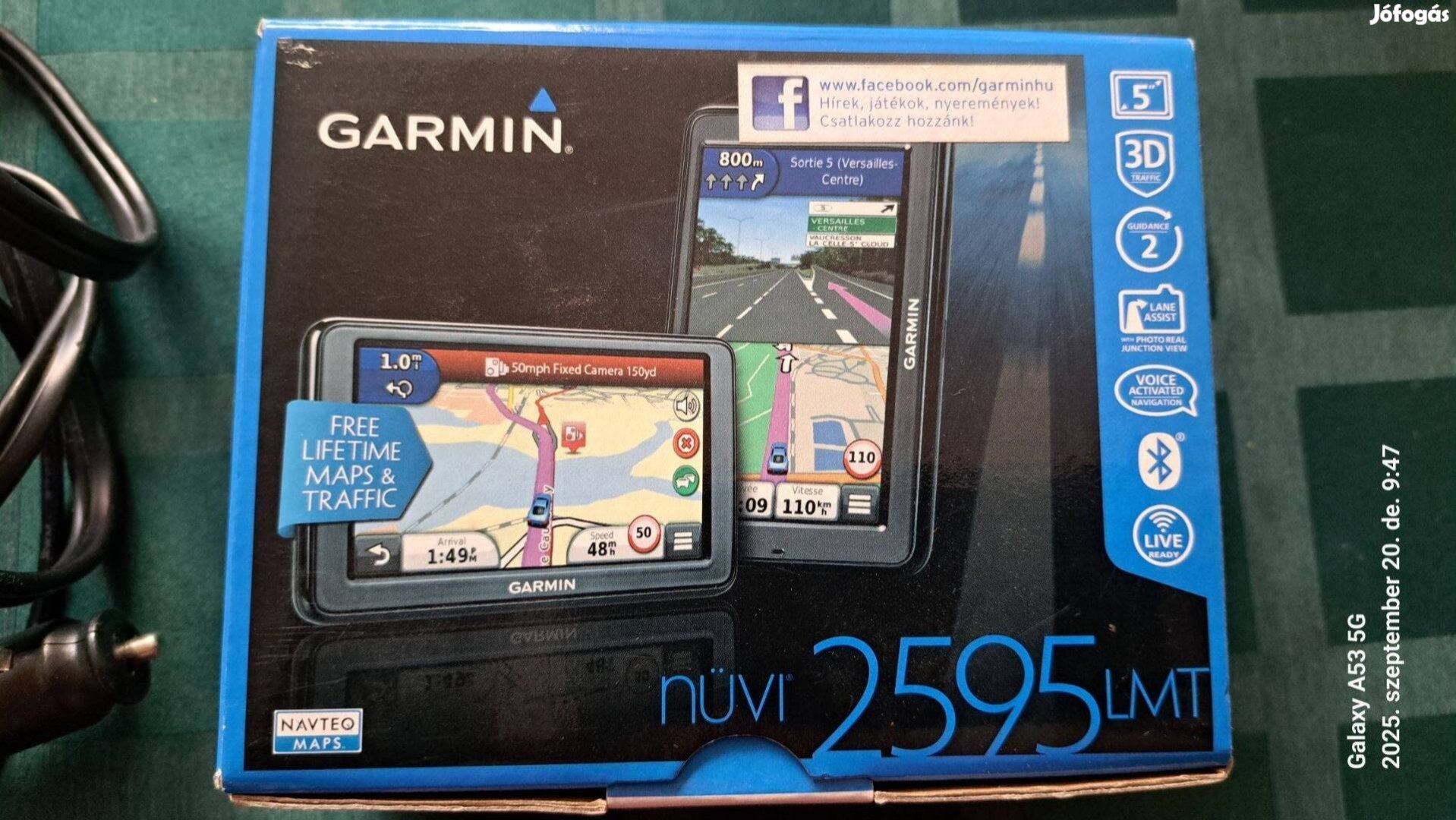 Garmin nüvi 2595 LMT GPS eladó