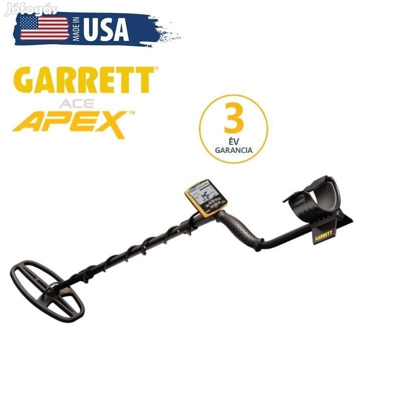 Garrett Ace APEX 6x11" fémdetektor fémkereső Viper tekerccsel BEMUTAT