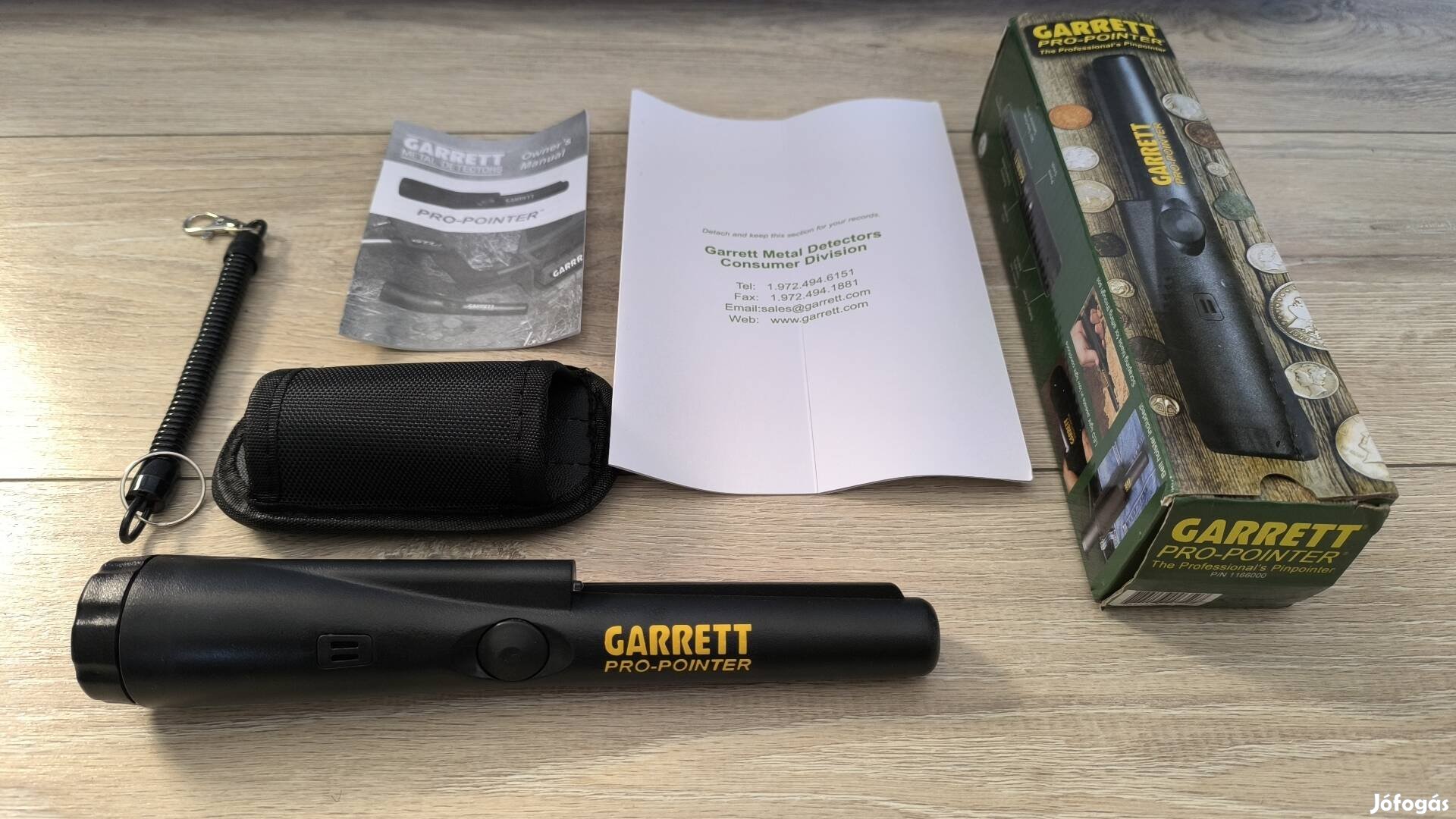 Garrett pinpointer fémkereső fekete Új!