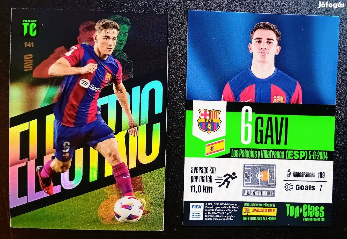 Gavi Barcelona focis kártya Panini Top Class 2024