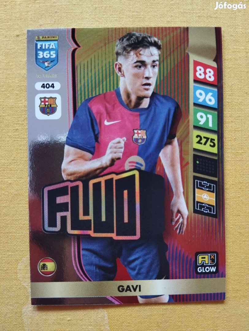 Gavi (Barcelona) FIFA 365 2025 GLOW Fluo focis kártya