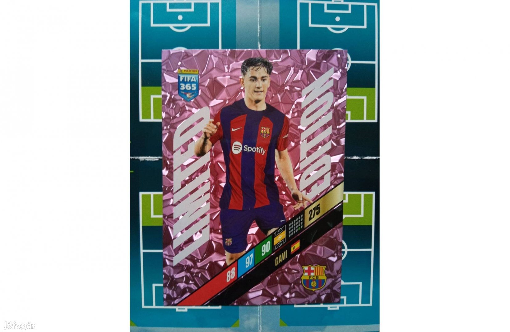 Gavi (FC Barcelona) Panini Fifa 365 2024 XXL Limited kártya