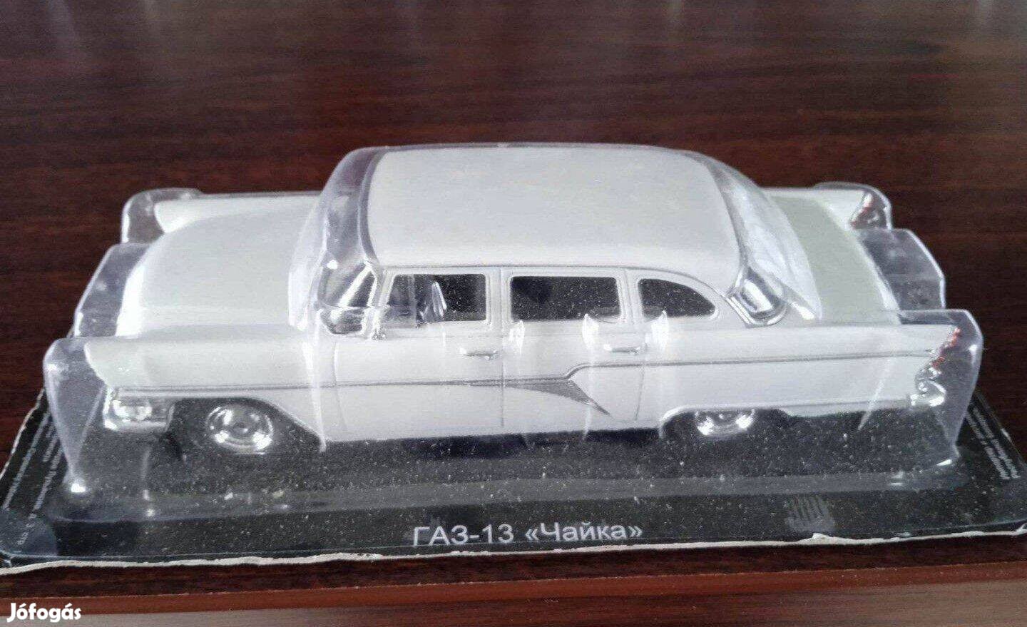 Gaz 13 csajka feher kisauto modell 1/43 Eladó