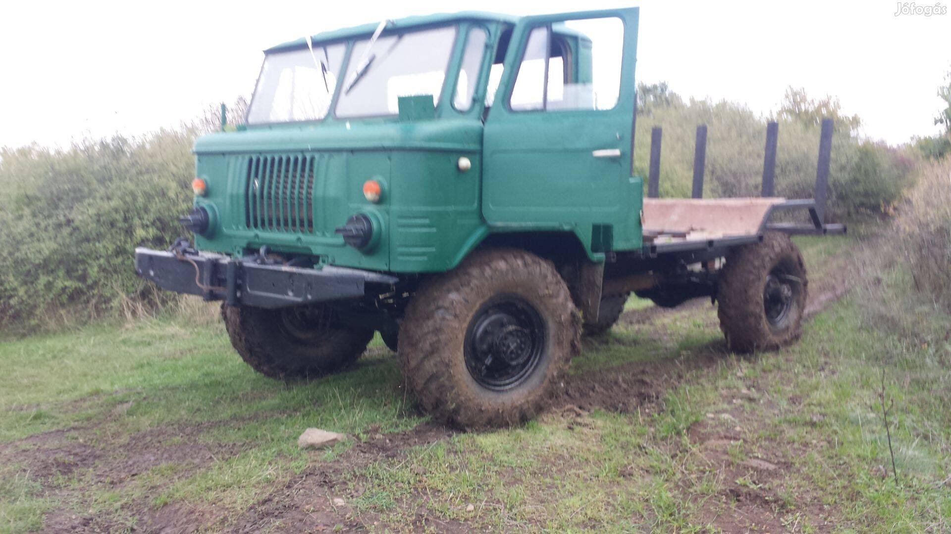 Gaz 66 V8 teherautó erdészeti szállító erdőmező Gaz66 rönkszállító