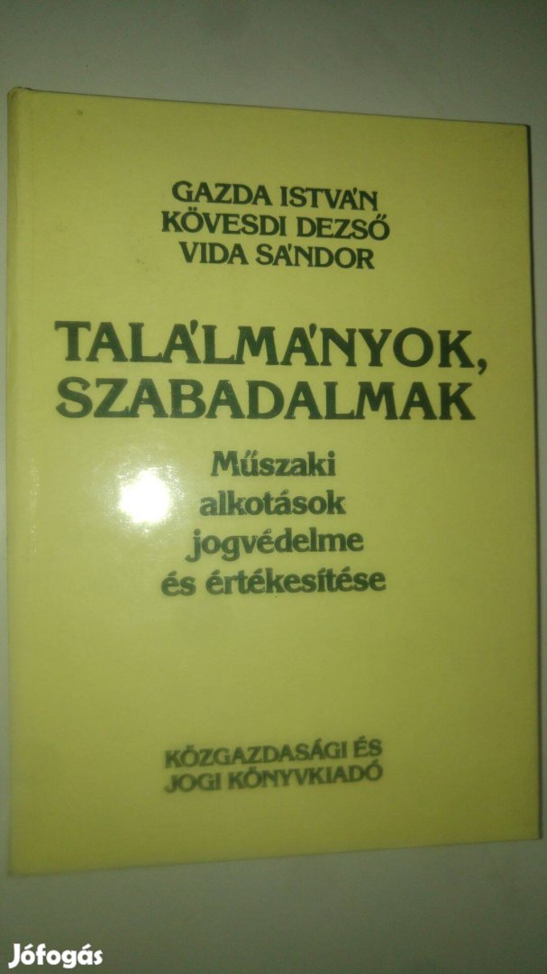 Gazda Kövesdi Vida Találmányok, szabadalmak