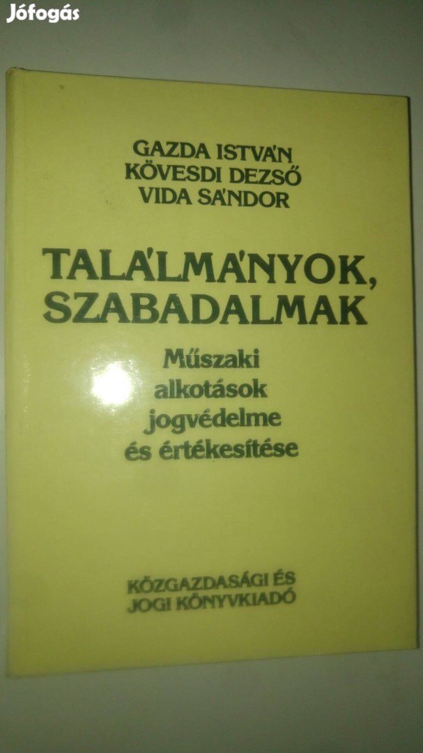 Gazda Kövesdi Vida Találmányok, szabadalmak