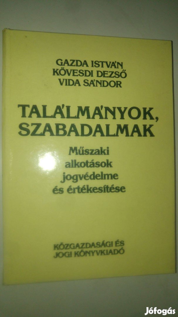 Gazda Kövesdi Vida Találmányok, szabadalmak